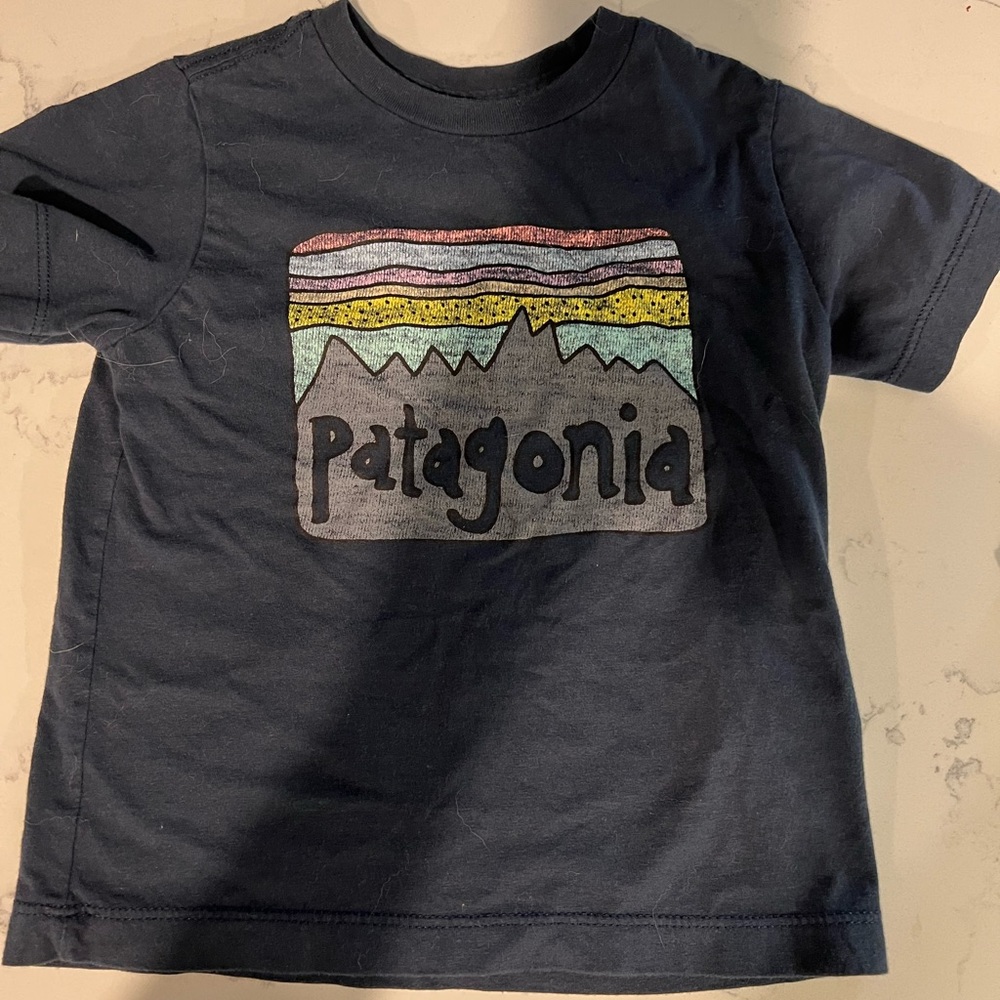 Patagonia t shirt navy blue 12-18m